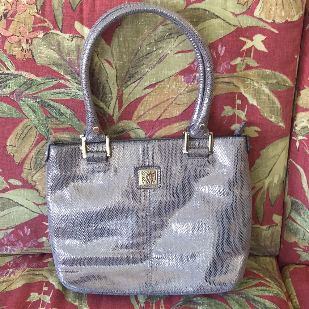 Silver Anne Klein handbag